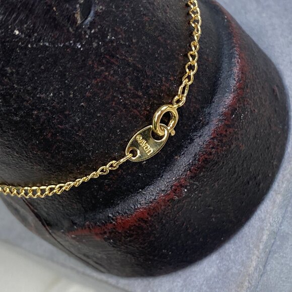 Vintage 1992 Avon Pastel Motion Crystal Gold Tone Bracelet 7" - Picture 2 of 8